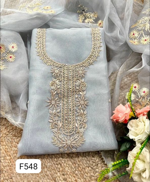 ORGANZA UNSTITCHED SUITS