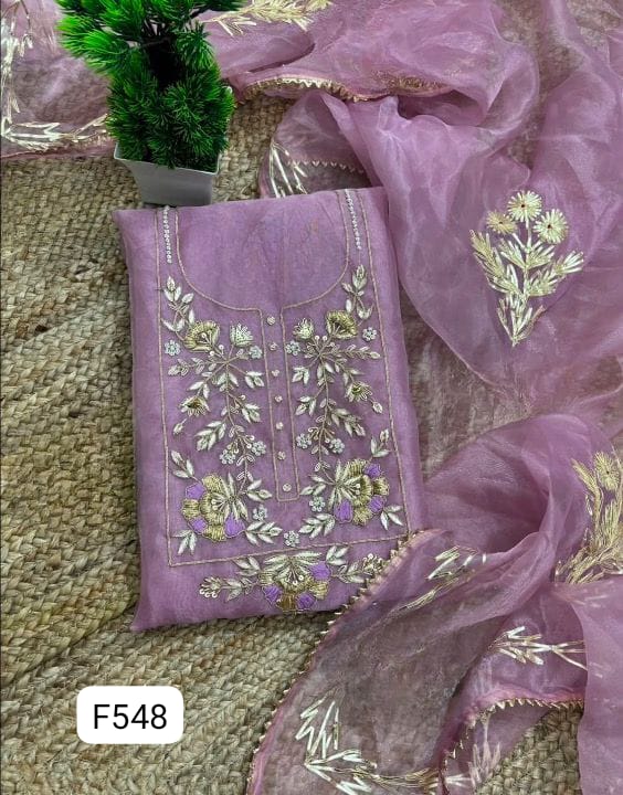 ORGANZA UNSTITCHED SUITS