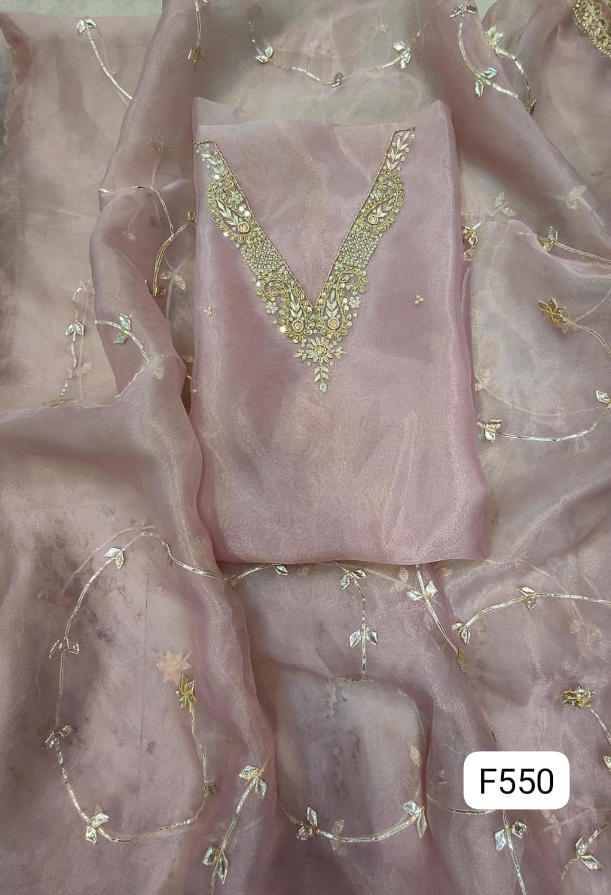 ORGANZA UNSTITCHED SUITS