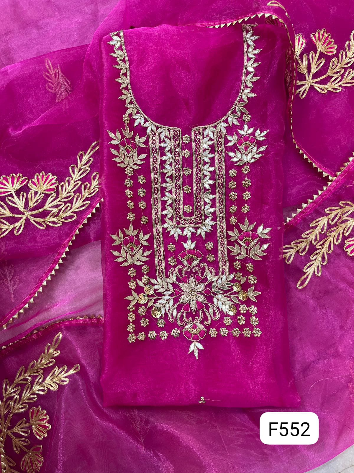 ORGANZA UNSTITCHED SUITS