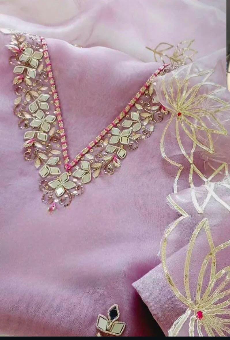 ORGANZA UNSTITCHED SUITS