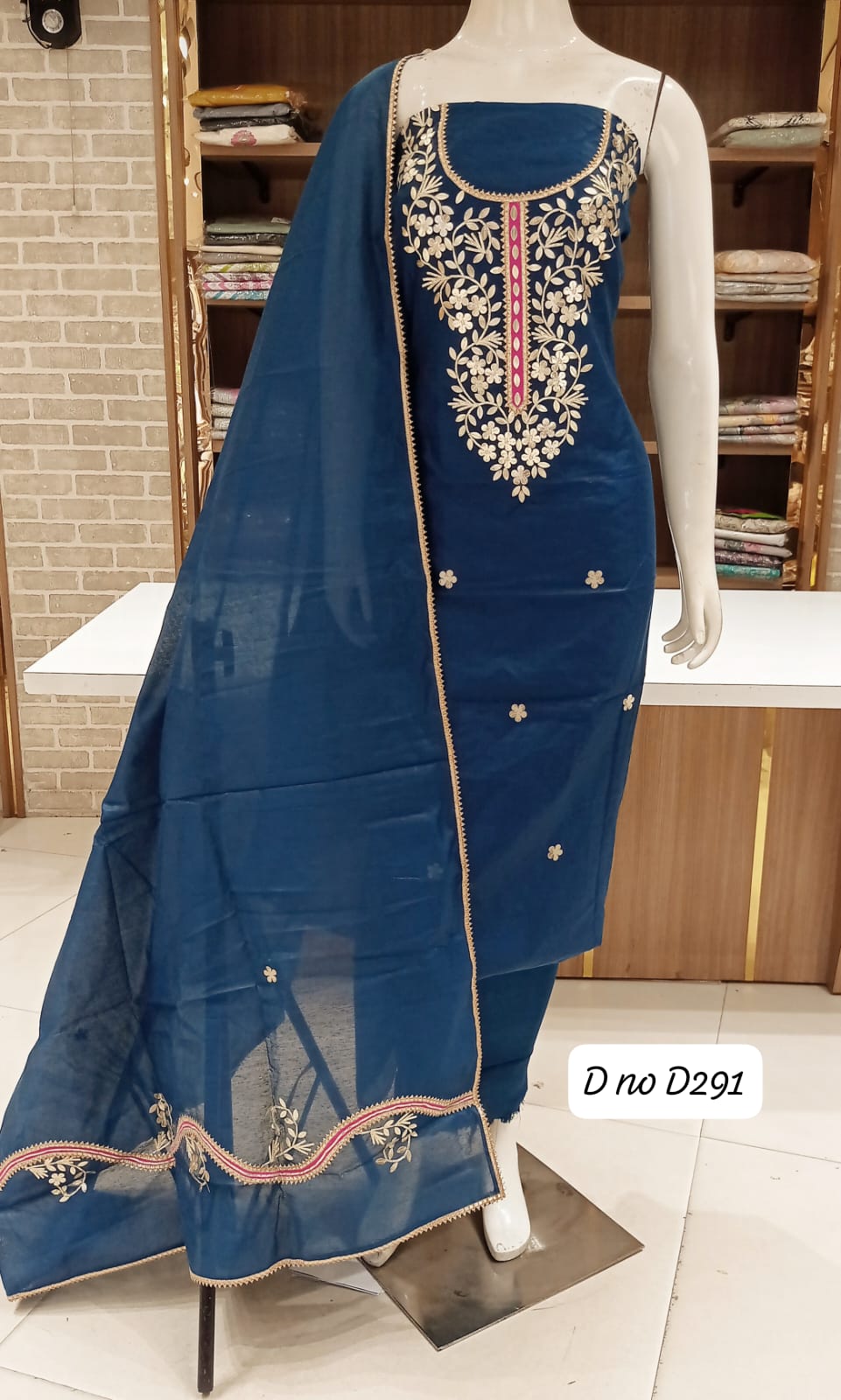 CHANDERI SILK PARTY WEAR SUITS