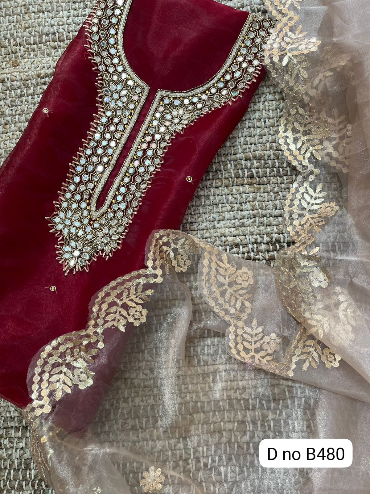 ORGANZA UNSTITCHED SUITS