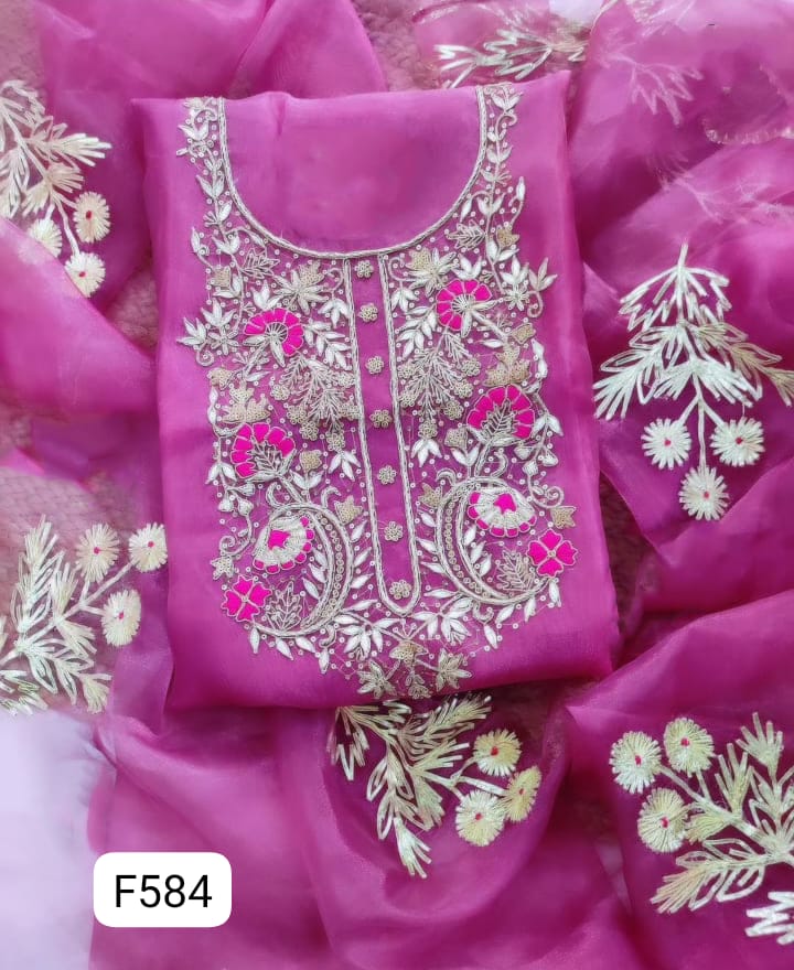 ORGANZA UNSTITCHED SUITS