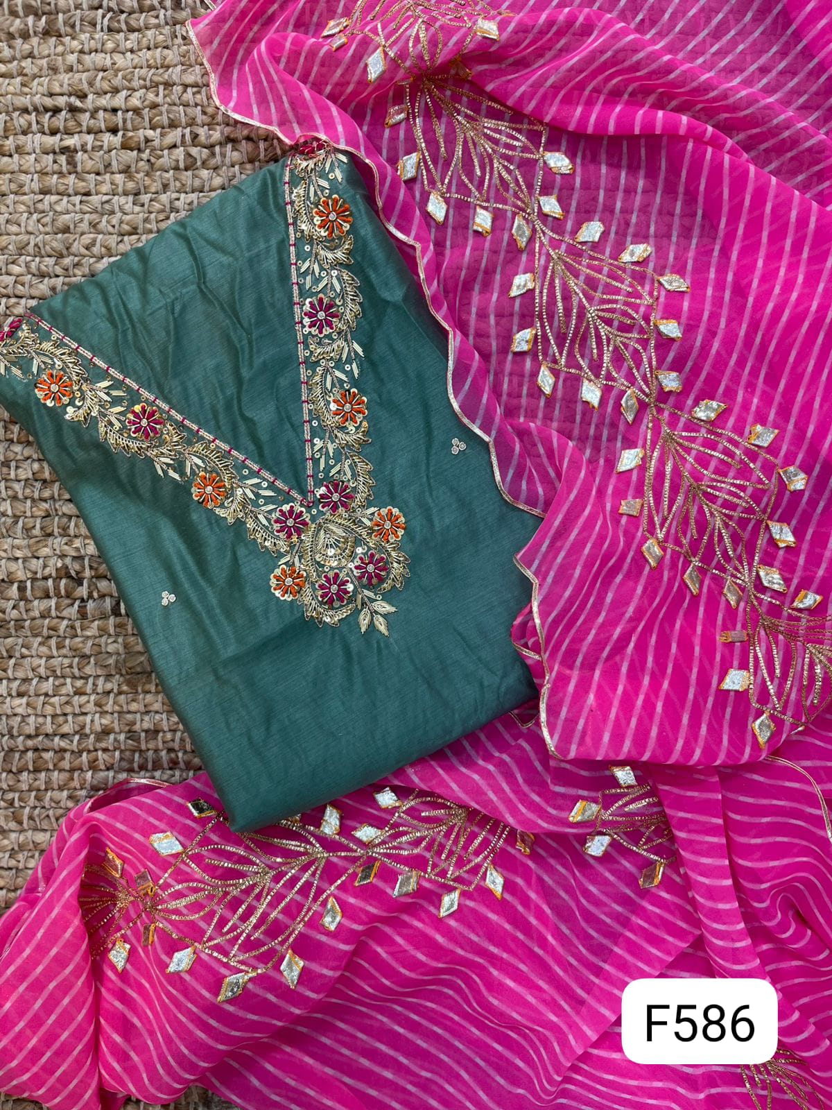 CHANDERI SILK PARTY WEAR SUITS