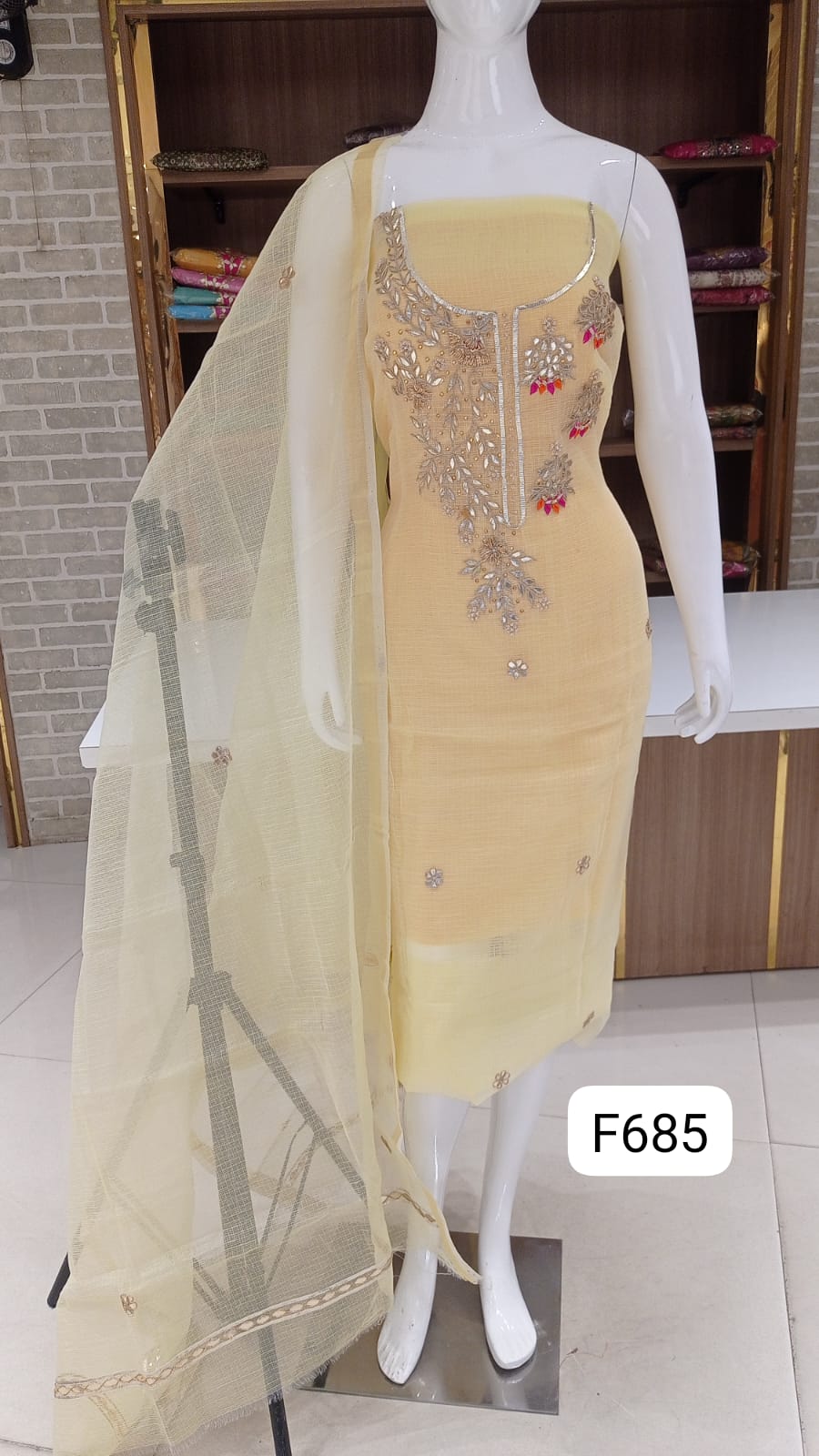 Kota beautiful NECK WORK suits
