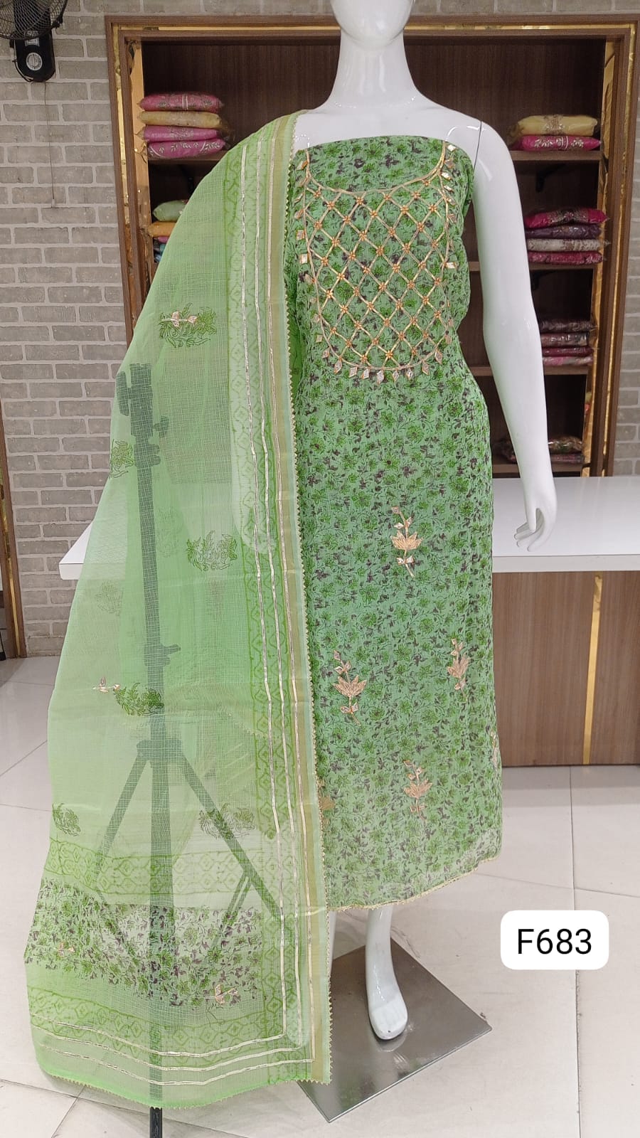 KOTA BLOCK PRINT WITH GOTA WORK