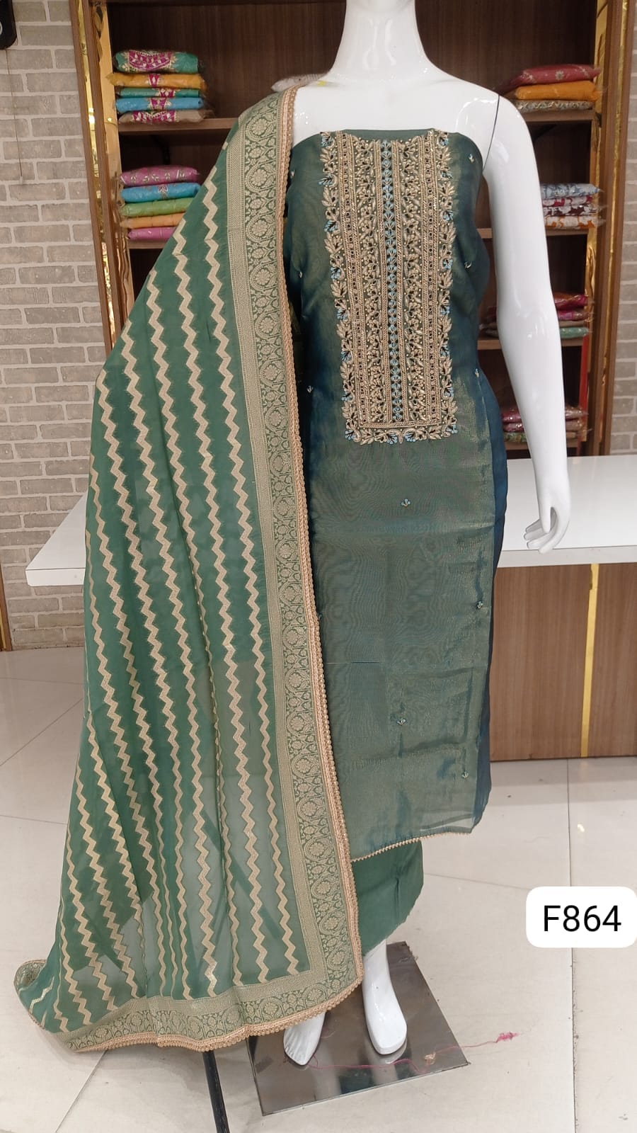 Pure shimmer silk dress Material party wear suits