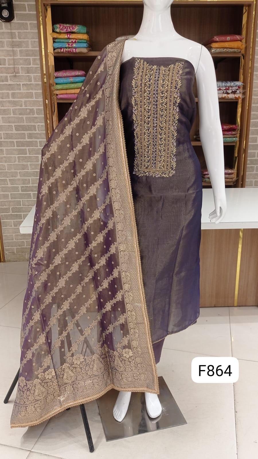 Pure shimmer silk dress Material party wear suits