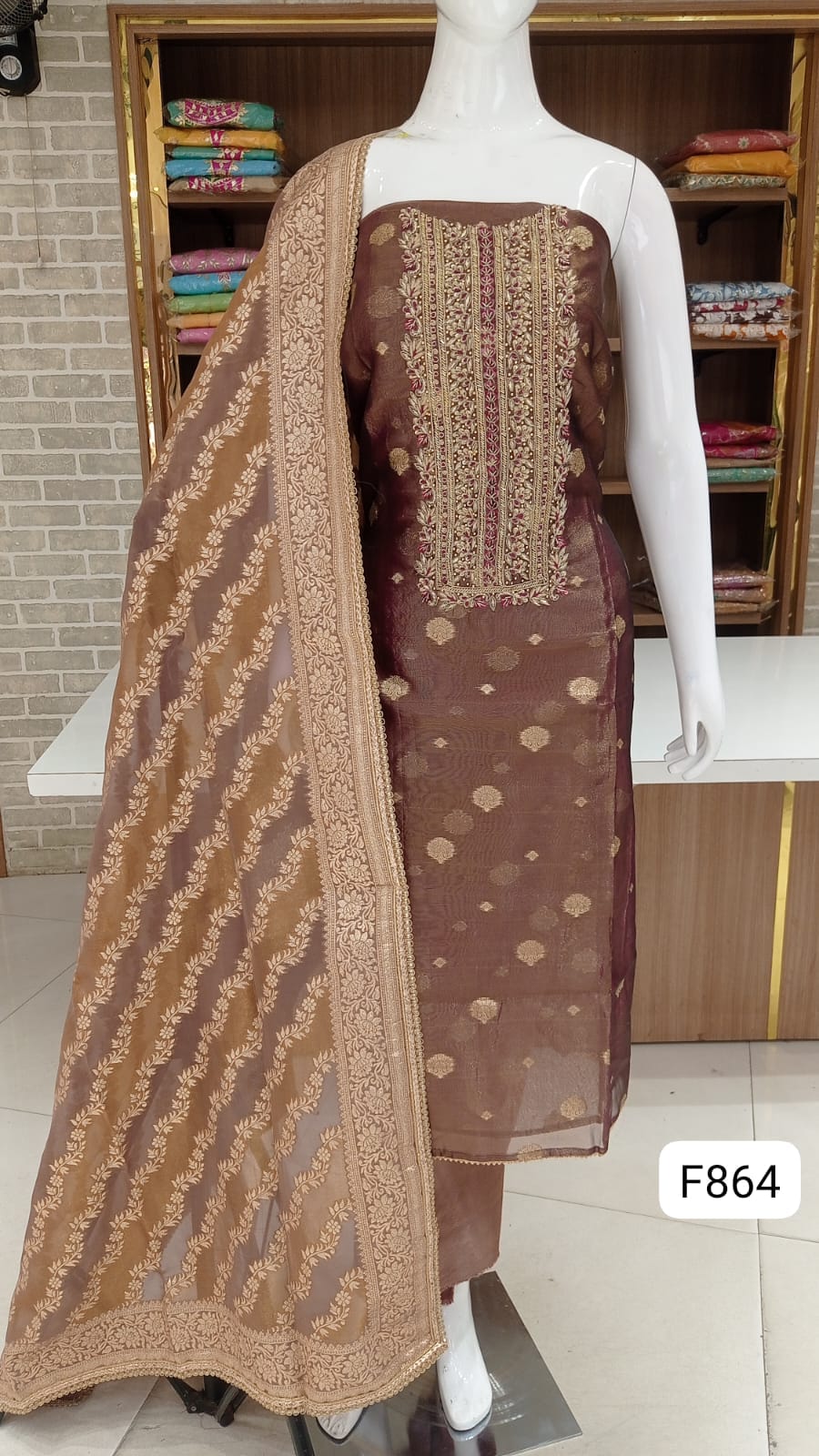 Pure shimmer silk dress Material party wear suits