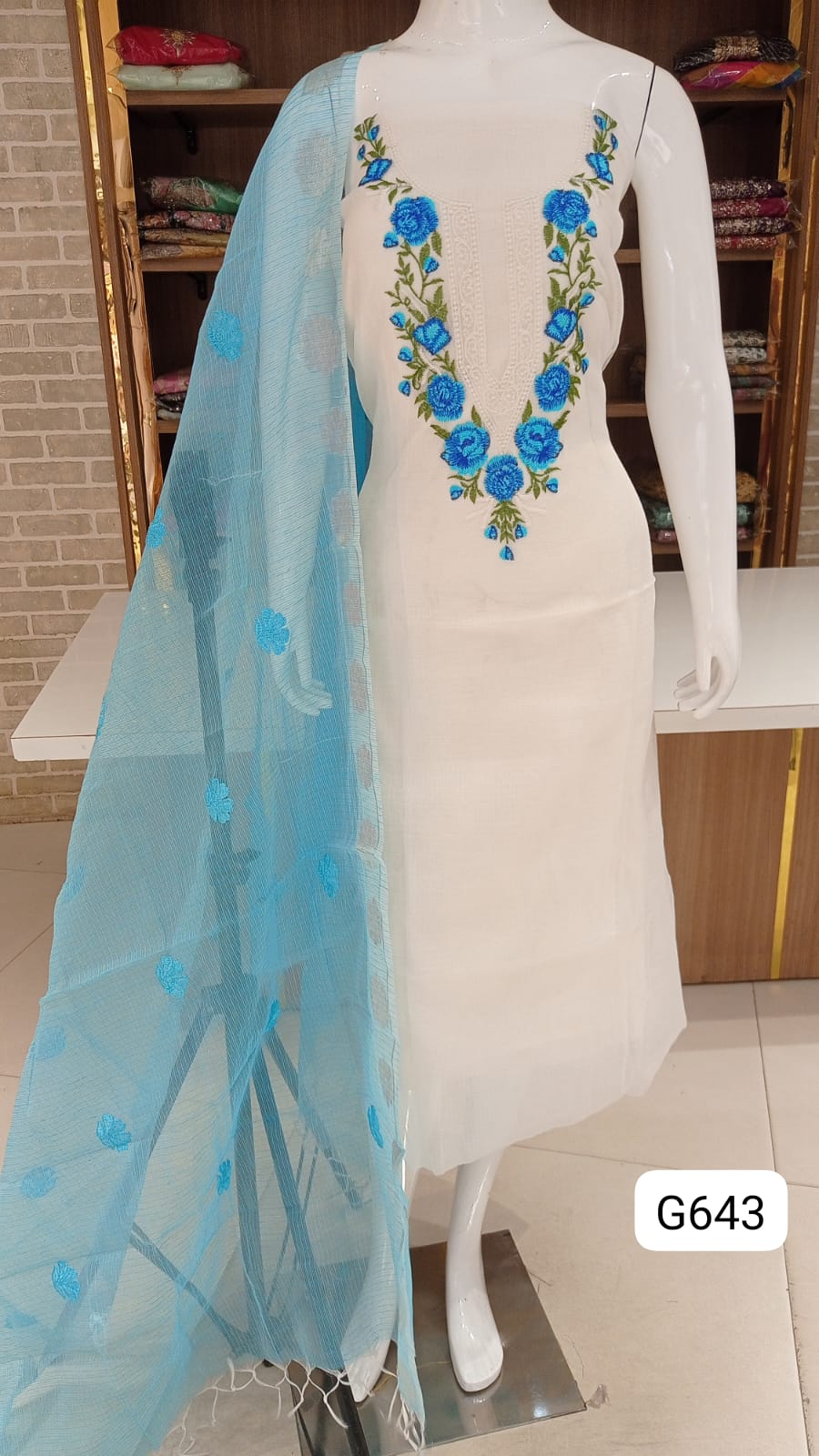 Beautiful kota suits emrbdoeid beautifully neck 