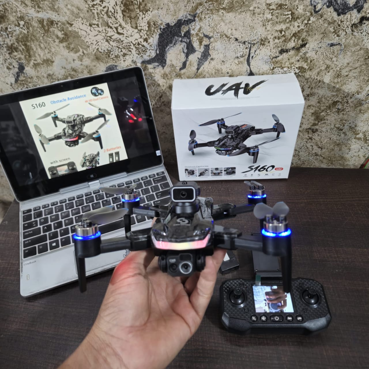 S160 Drone WIFI FPV 4K HD Dual Camera