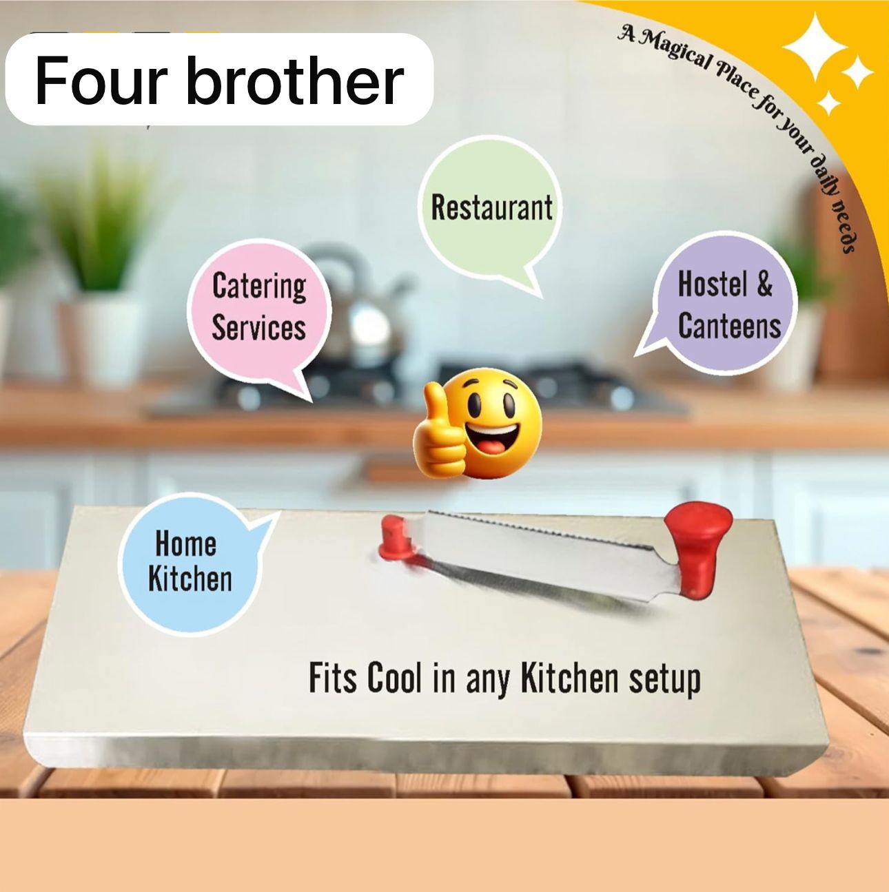 2IN1 STAINLESS STEEL CHOPPING BOARD