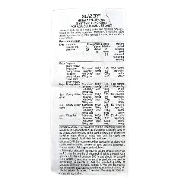 Tata Glazer Fungicide (Metalaxyl 35% WS)