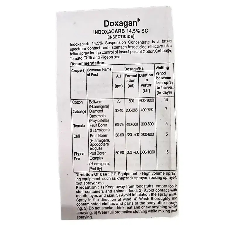 Adama Doxagan Insecticide (Indoxacarb 14.5% SC)