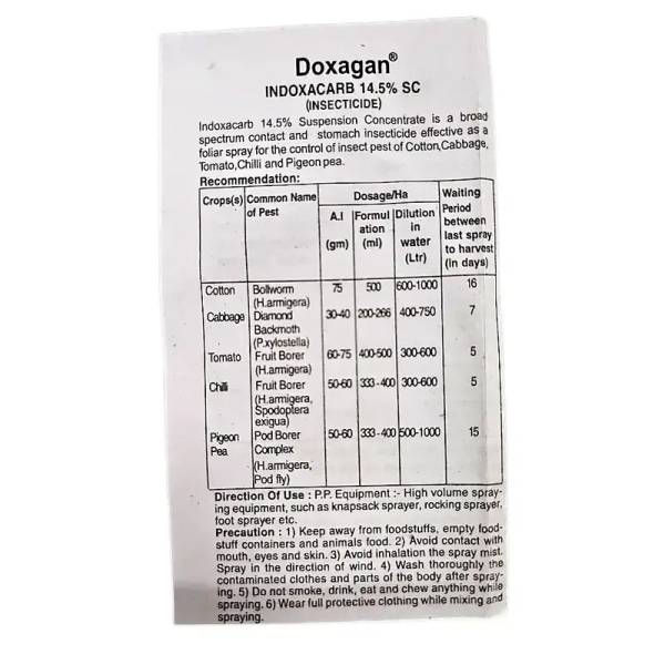 Adama Doxagan Insecticide (Indoxacarb 14.5% SC)