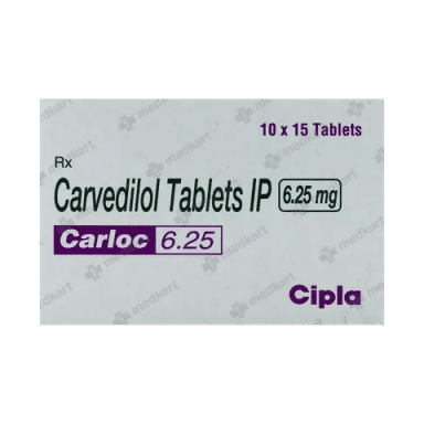 Carloc 6.25 mg Tablet (15 Tab) Carloc 6.25 mg Tablet (15 Tab)