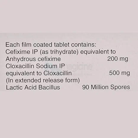 Ceftas CL 200 mg Tablet (10 Tab)