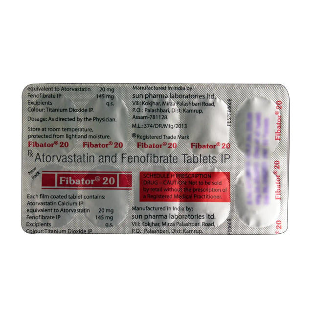 Fibator 20 mg Tablet (10 Tab)