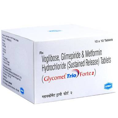 Glycomet Trio Forte 2 mg Tablet (10 Tab)