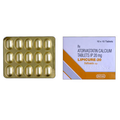 Lipicure 20 mg Tablet (15 Tab)