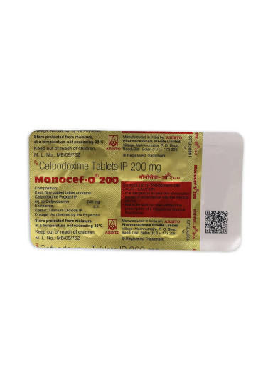 Monocef O 200 mg Tablet (10 Tab)