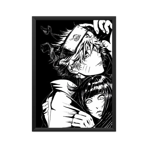 Naruto Hinata black&White Poster