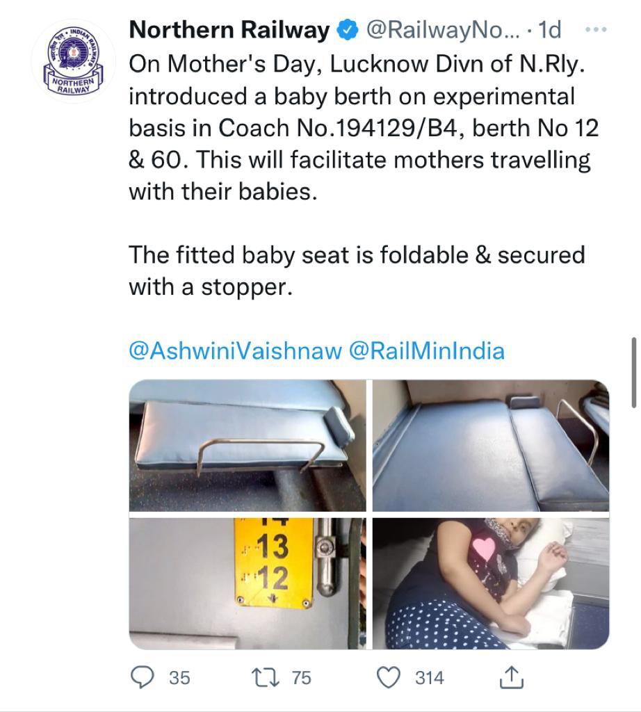 Good News To Mothers.. new Facility Created By Northern Railways 2 111 30