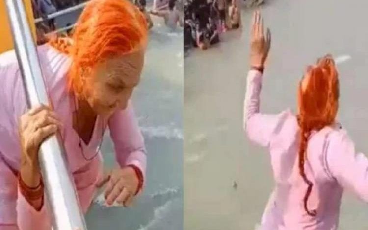 Holy Dip: 73-year-old woman jumps off into Ganga, from a 40-Foot Bridge 1 111 13