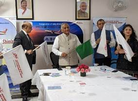 MoS for Civil Aviation Gen. Dr. V.K Singh (Retd.) inaugurates direct flight between Delhi to Shimla 1 111 112