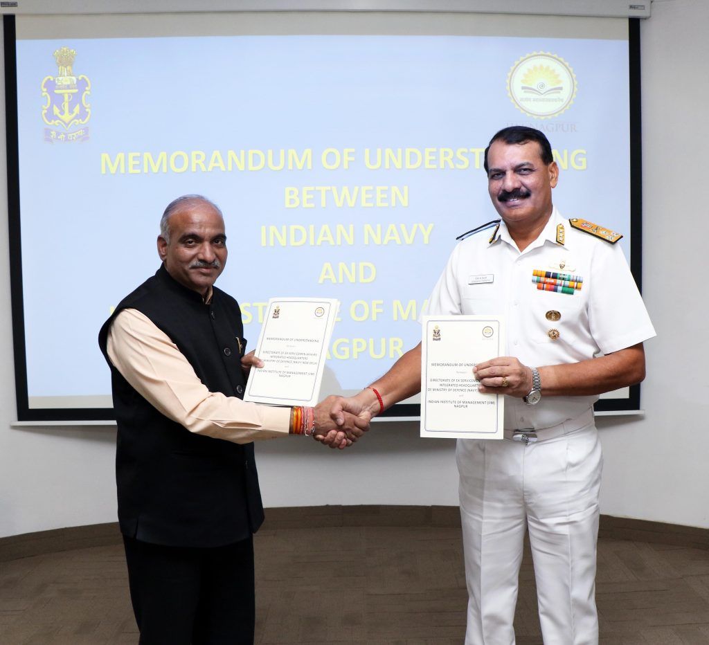 INDIAN NAVY AND IIM NAGPUR JOINT COLLABORATIVE EFFORTS IN NICHE MANAGEMENT DOMAINS 2 111 52