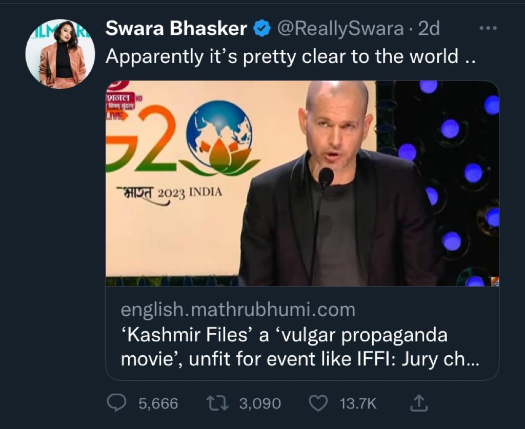 द कश्मीर फाइल्स' विवाद: इजरायली निदेशक नादव लापिड ने आखिरकार मांगी माफी 2 111 13
