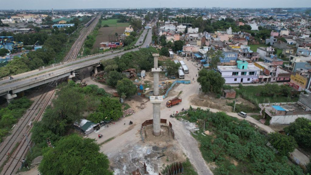 मेरठ में आरआरटीएस कॉरिडोर के भूमिगत सेक्शन के साथ एलिविटेड सेक्शन में भी निर्माण कार्य ने पकड़ी रफ्तार 2 112 78