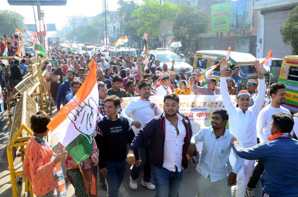महानगर कांग्रेस कमेटी ने घंटाघर रामलीला मैदान से निकाली भारत जोड़ो पदयात्रा 4 113 32