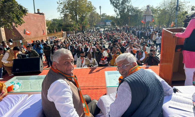 कांग्रेस के कुशासन व जंगलराज से राजस्थान की जनता त्रस्त - जनरल डॉ. वी.के. सिंह 1 111 4