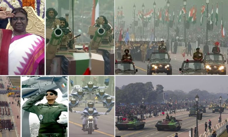 दिल्ली: गणतंत्र दिवस परेड में 'मेड-इन-इंडिया' हथियारों और नारी शक्ति का शानदार प्रदर्शन 1 111 79