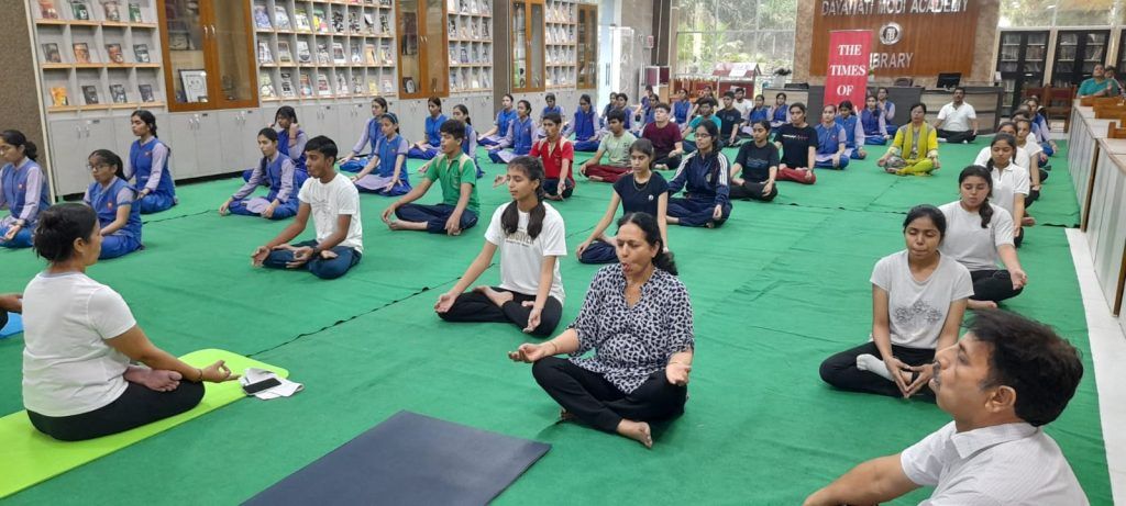 Dayawati Modi Academy Embraces International Yoga Day: Promoting Health and Well-being through Yoga 8 115 9