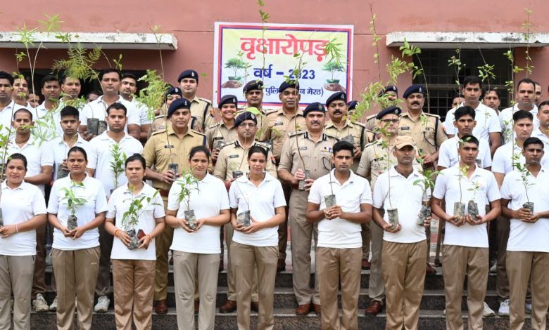 Meerut Police Joins Hands for a Greener Tomorrow: Tree Plantation Drive in Full Swing 1 211 5