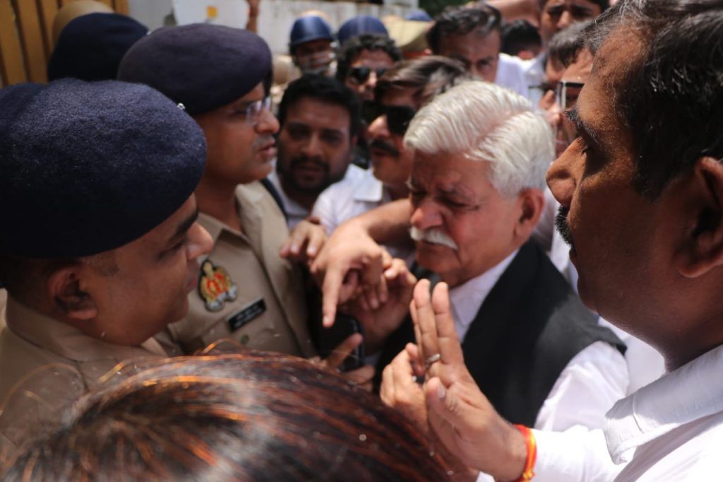 Lawyers' Strike and Protest at Meerut Court Complex Following Hapur Incident 3 112 102