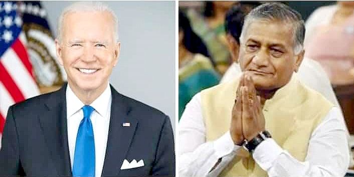अमेरिकी राष्ट्रपति जो बाइडेन का स्वागत करेंगे जनरल वीके सिंह 1 111 42