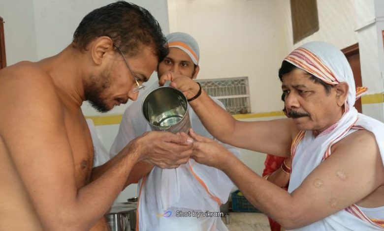 मुनि श्री अनुकरण सागर जी महाराज के 16 कारण उपवास का 14 दिन 1 111 66