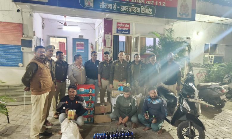 Major Crackdown on Illegal Liquor Trade in Ghaziabad: Three Arrested 1 111 53