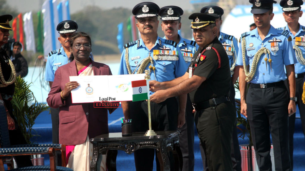 Indian Air Force Creates History: Four Units Awarded President's Standard and Colours 3 2 2