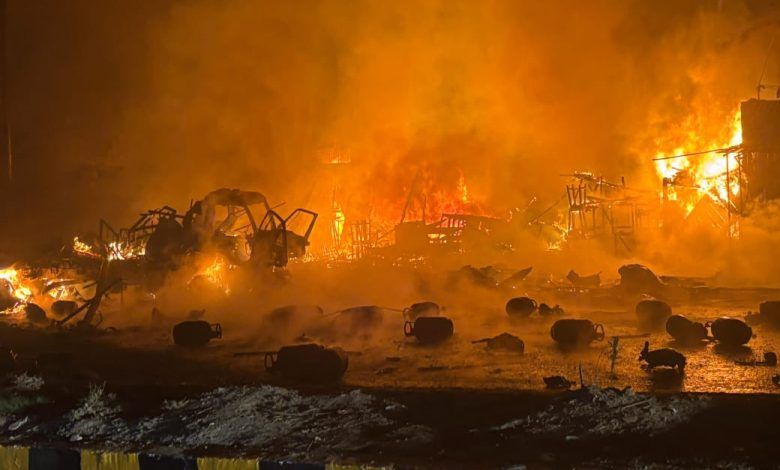 Massive Fire in Gas Cylinder Truck Triggers Explosions in Ghaziabad 1 112 1