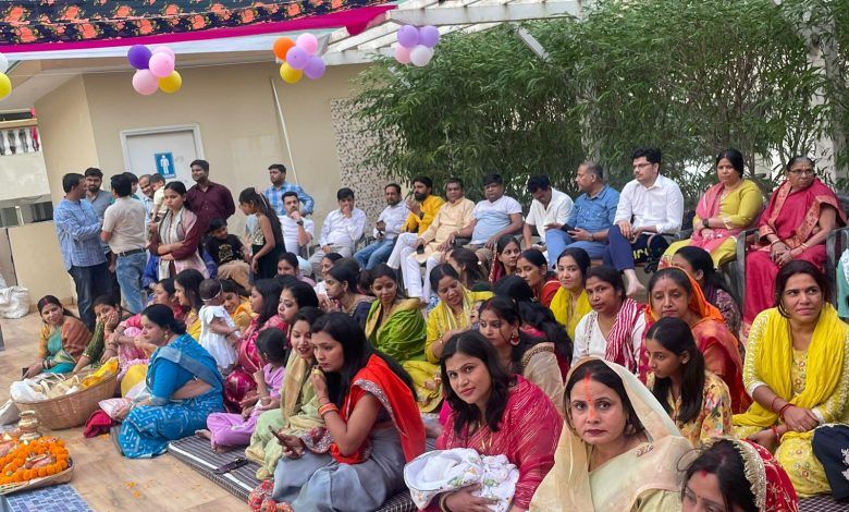 नीलाया ग्रीन सोसाइटी में श्रद्धा व उत्साह के साथ मनाया गया चैत्र छठ महापर्व 1 111 28