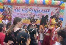 рд╕рдВрдХреНрд░рд╛рдВрддрд┐ рдордВрджрд┐рд░ рд╡рд╕реБрдВрдзрд░рд╛ рдореЗрдВ рдорд╛рддреГ рд╢рдХреНрддрд┐ рдиреЗ рдзреВрдордзрд╛рдо рд╕реЗ рдордирд╛рдпрд╛ тАШрд╢реНрд░реА рдЬреА рд░рдВрдЧреЛрддреНрд╕рд╡тАЩ 2 111 3