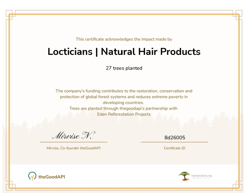 Press Release: Locticians, LLC Announces Sustainability Initiatives