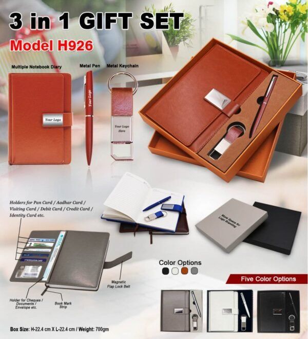 3 In 1 Gift Set with Keychain