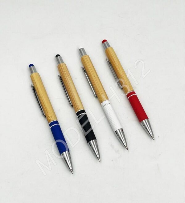 Wooden Ball Pen With Stylus - Image 3