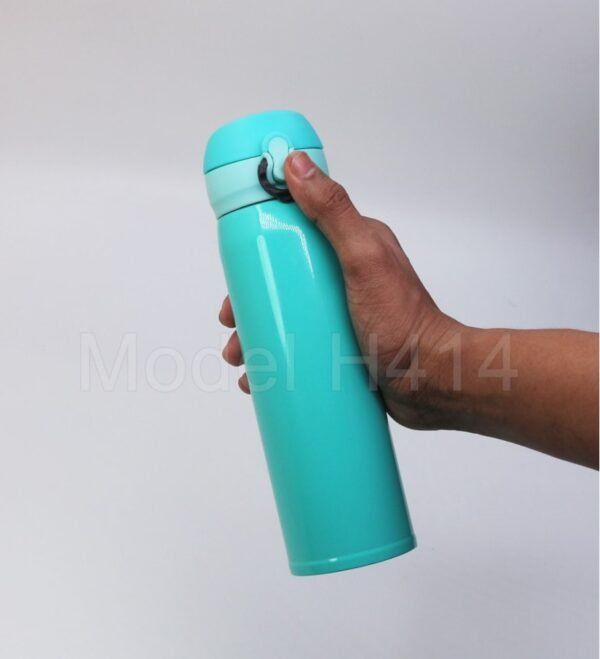 Steel Vacuum Flask with button - Image 5